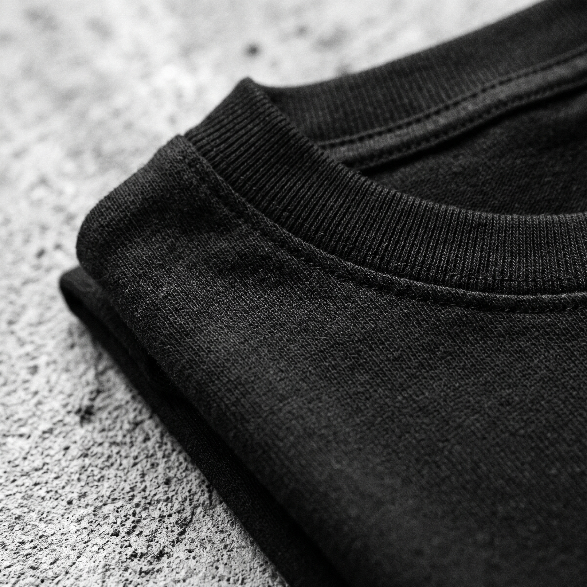 Heavyweight combed cotton jersey, close up